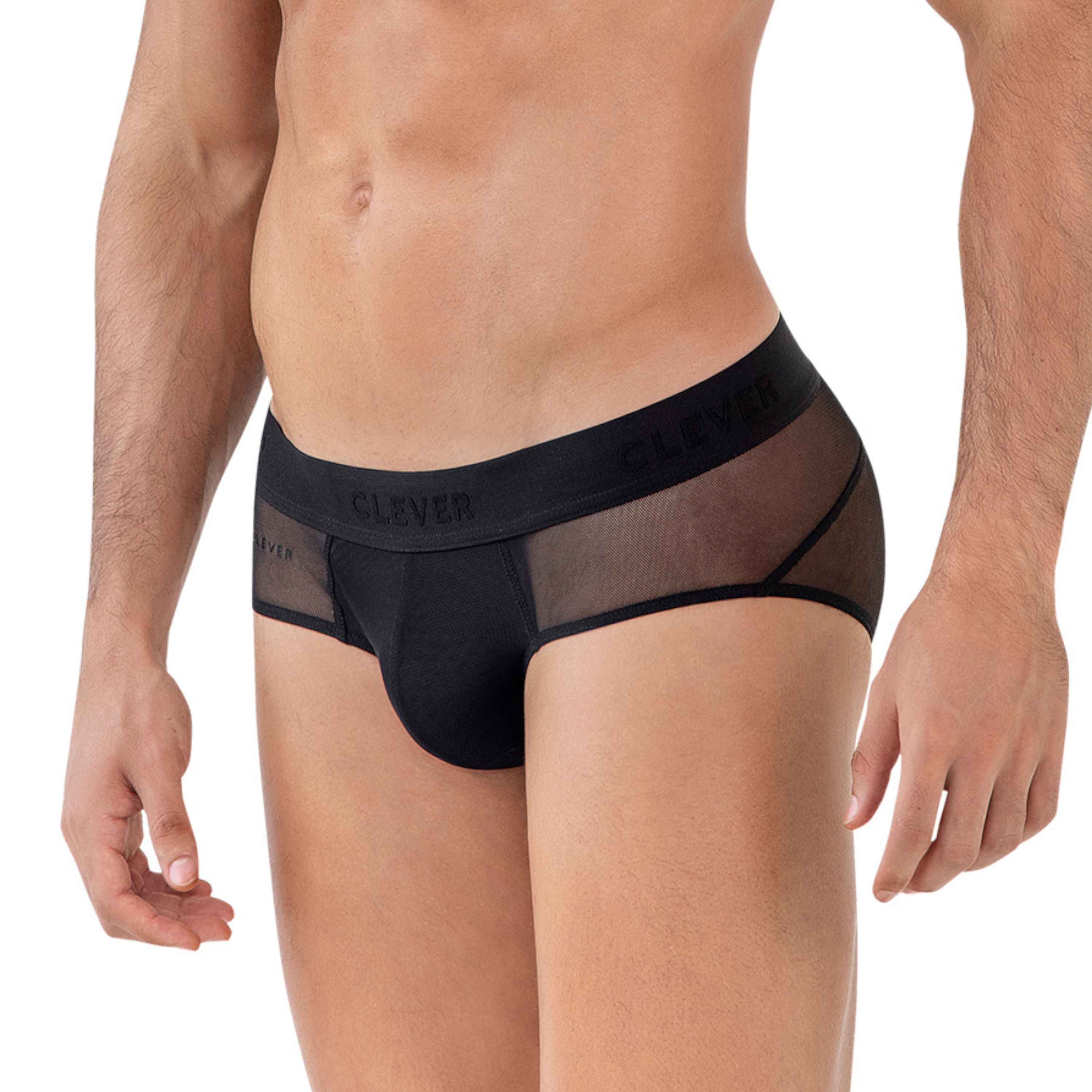 Мужские трусы брифы черные Clever Moda YIN YANG BRIEF 162611 фото 2