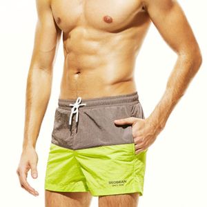 Фото Мужские пляжные шорты серо-салатовые SEOBEAN 34785 Фото Мужские пляжные шорты серо-салатовые SEOBEAN 34785