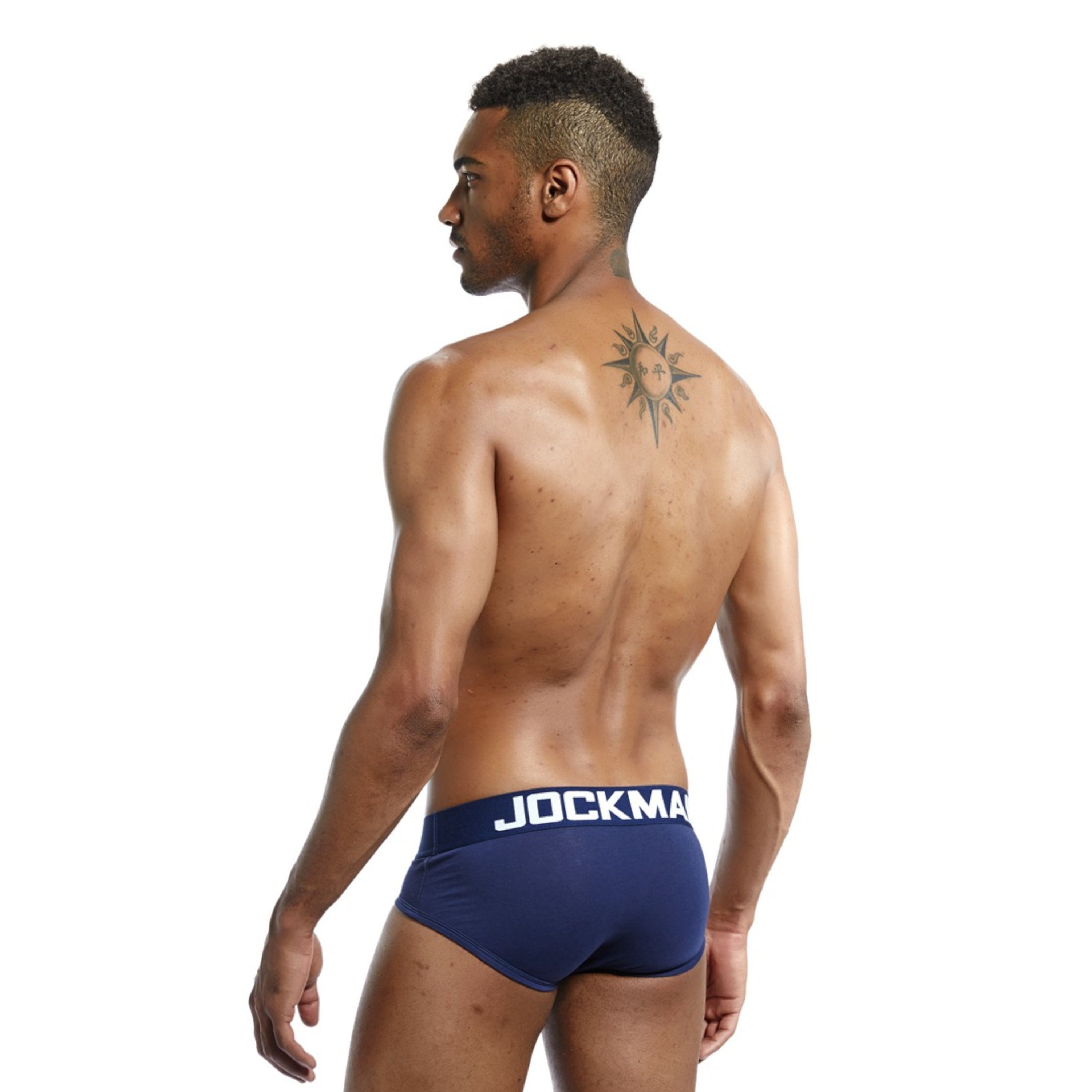 Мужские трусы брифы темно-синие JOCKMAIL JM2023-16 фото 2