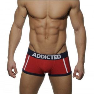 Фото Мужские трусы боксеры красные с белым Addicted