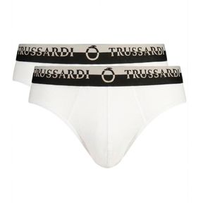 Фото Набор мужских трусов брифов 2в1 белые TRUSSARDI TRU2USP03
