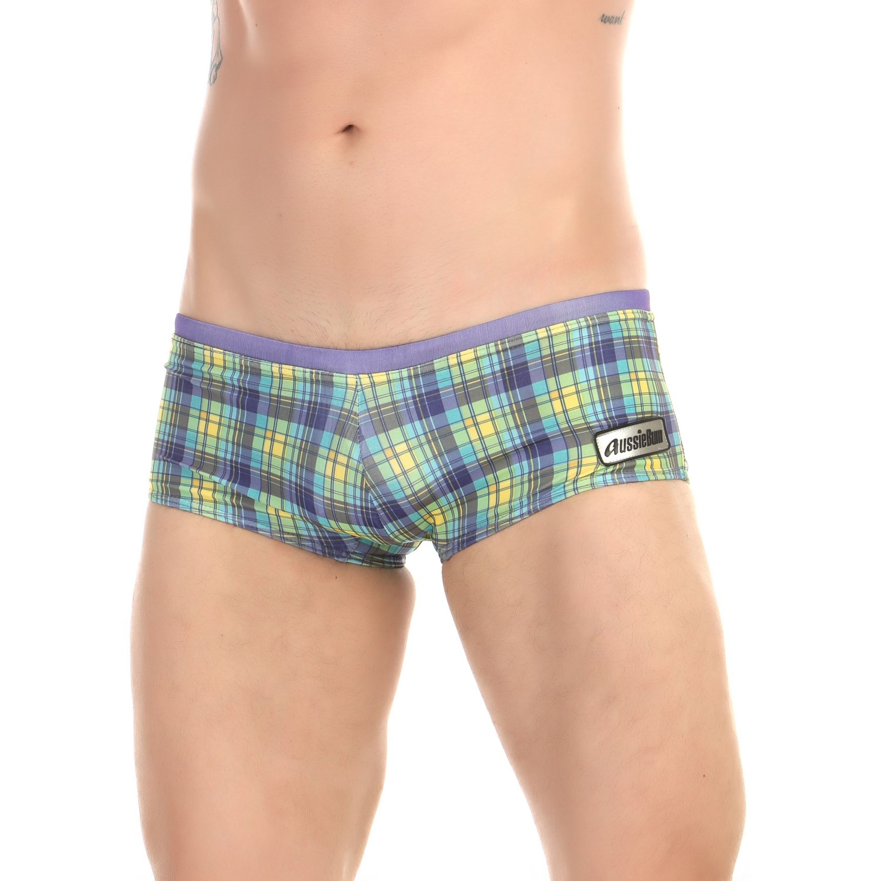 Мужские плавки в разноцветную клетку AussieBum 6620-1 фото 1