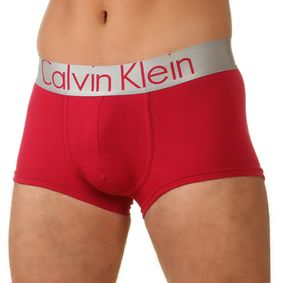 Фото Мужские трусы боксеры бордовые модал Calvin Klein