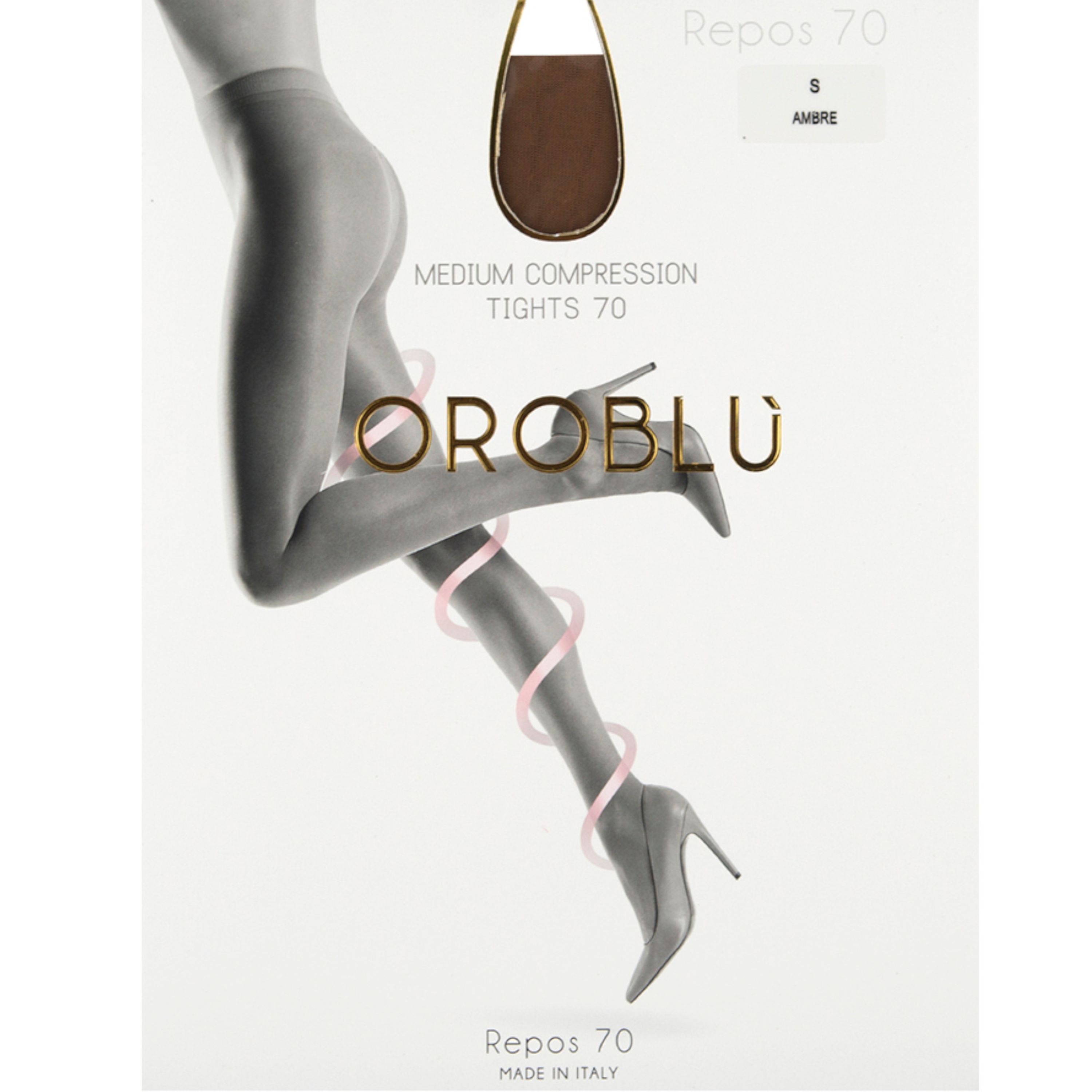 Женские колготки профилактические черные OROBLU Repos, 70 ден 3 Action, Relax VOBC01027 фото 2