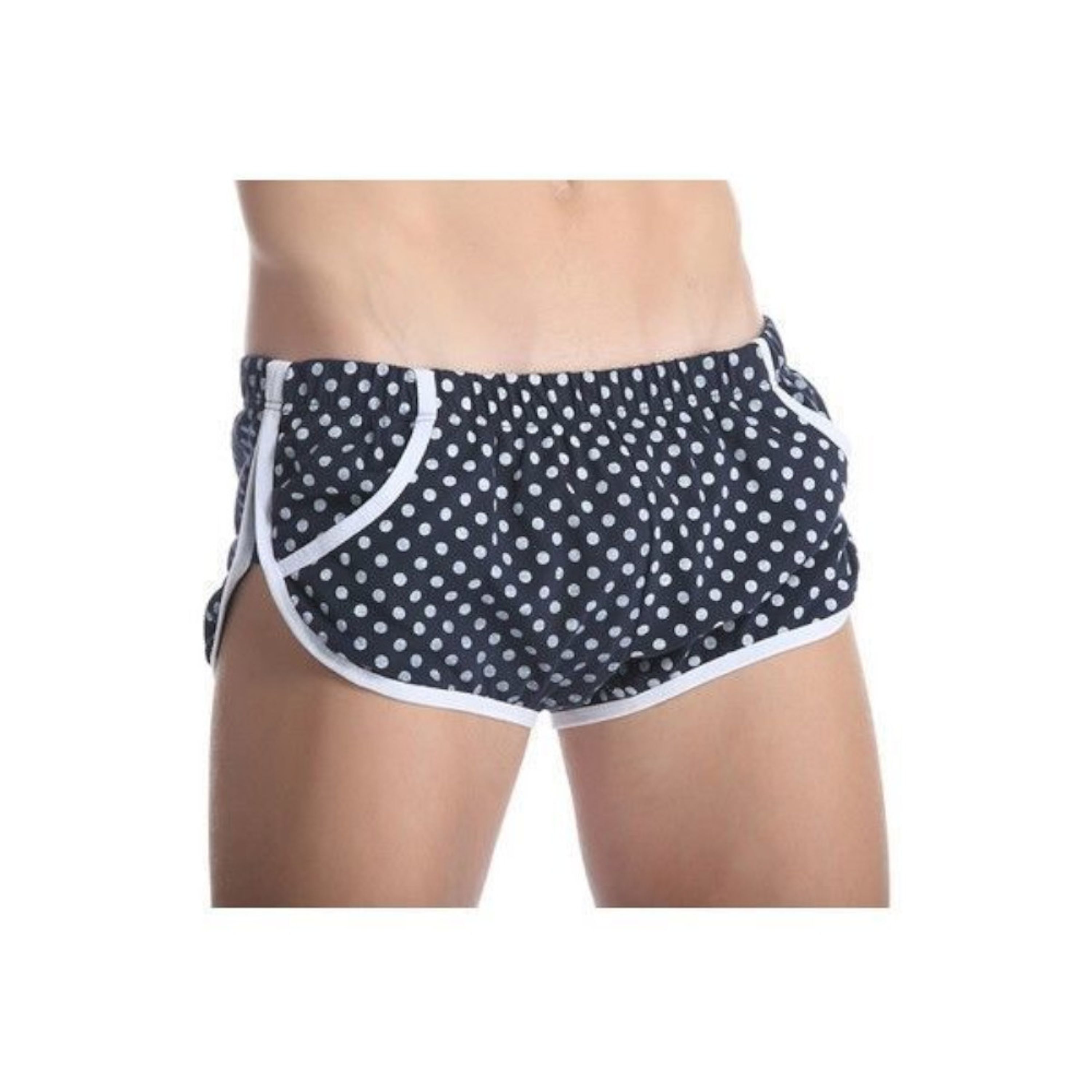 Мужские шорты синие в горошек Gillbro Navy Polka Dot Shorts фото 2