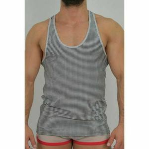 Фото Мужская майка серая с узором Van Baam VB43733