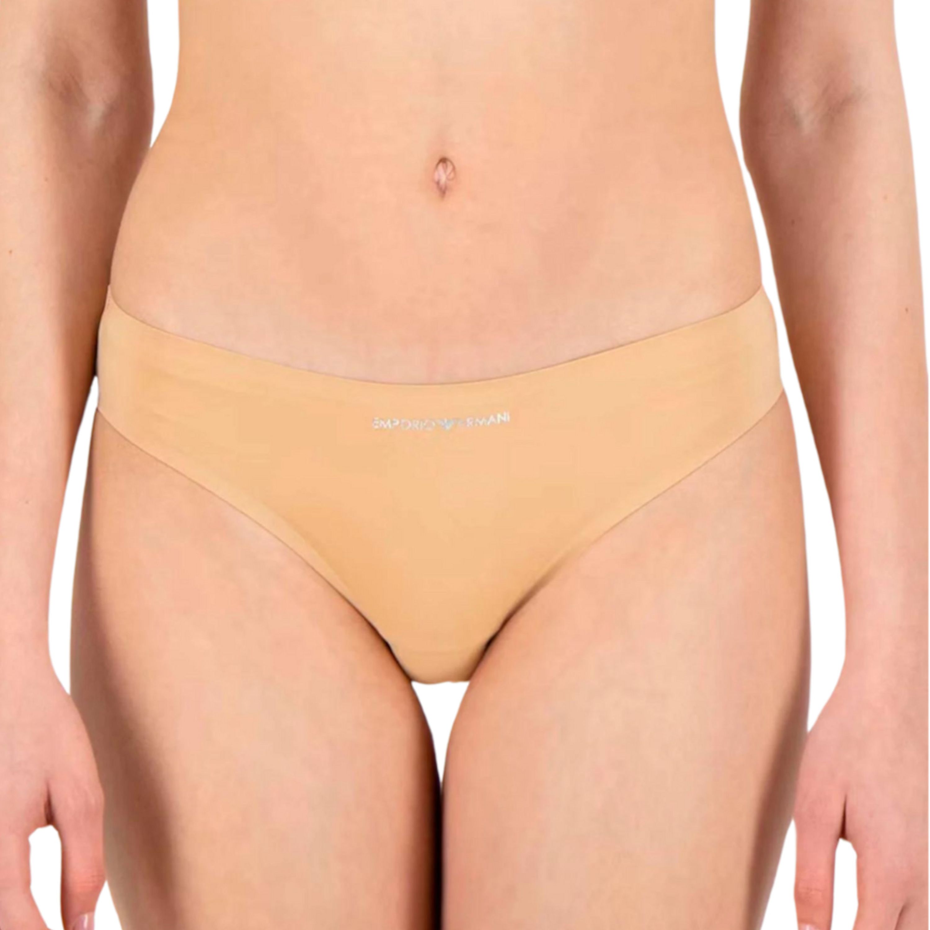 Женские трусы брифы набор из 2 штук (телесные) Emporio Armani 163334_CC284 09670 фото 1