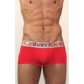 Фото Мужские трусы боксеры Calvin Klein Mens модал Steel Red CK00059