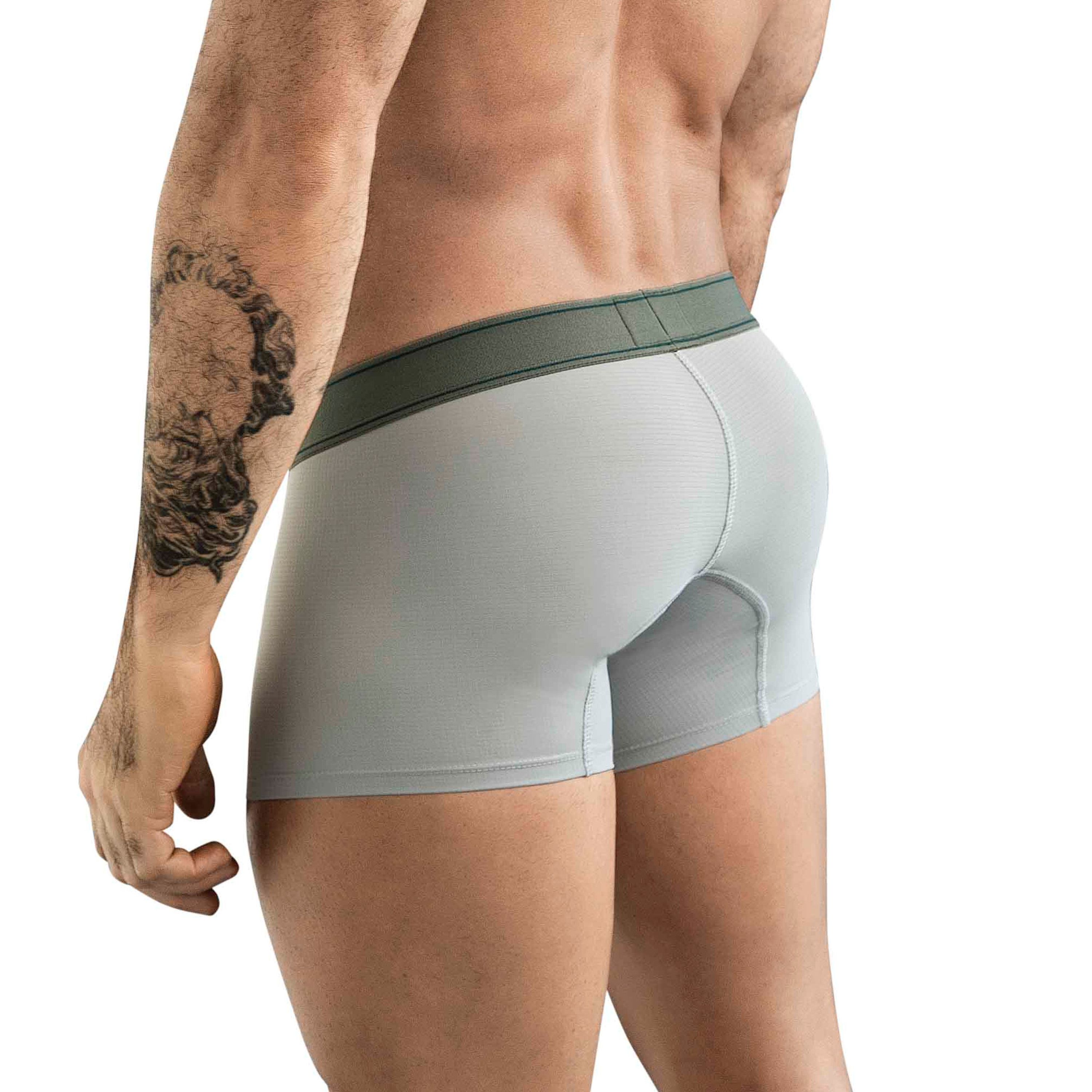 Мужские трусы хипсы серые Clever Moda BERNA TRUNKS 178412 фото 3