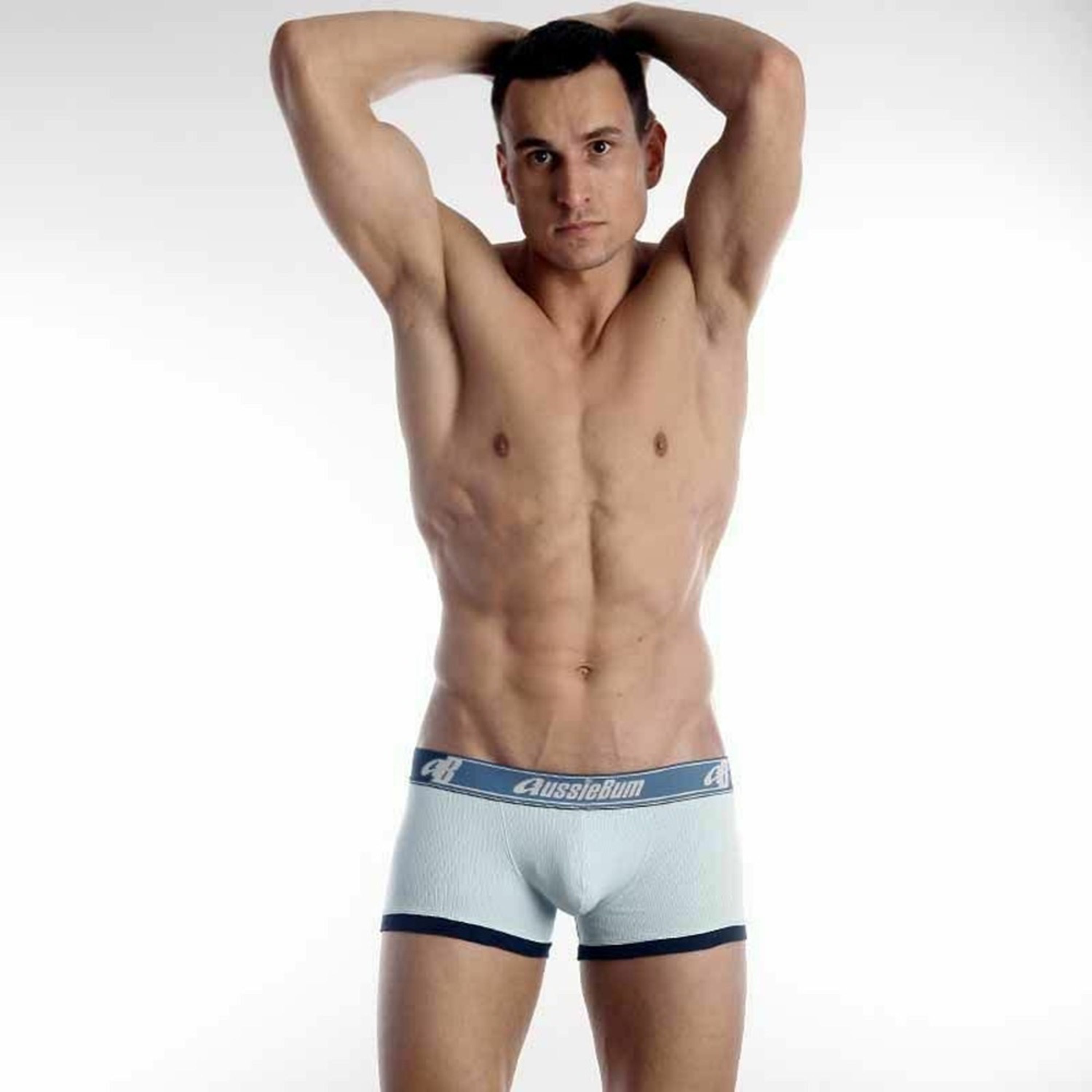 Мужские трусы боксеры голубые Aussiebum Flex Ice AB00070 фото 1