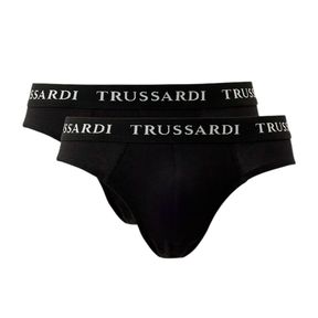 Фото Набор мужских трусов брифов 2в1 черные TRUSSARDI TRU2USP02