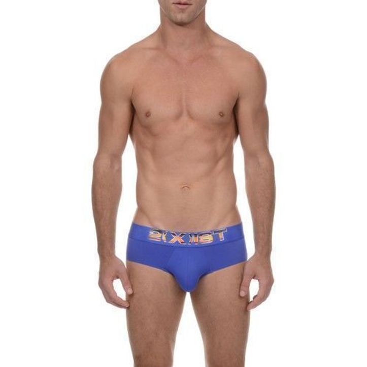 Мужские трусы Брифы синие 2(x)ist Men's Electric No-Show Brief Limited Edition Navy 