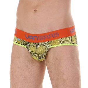 Фото Трусы мужские слипы желтые с принтом Van Baam VB45205