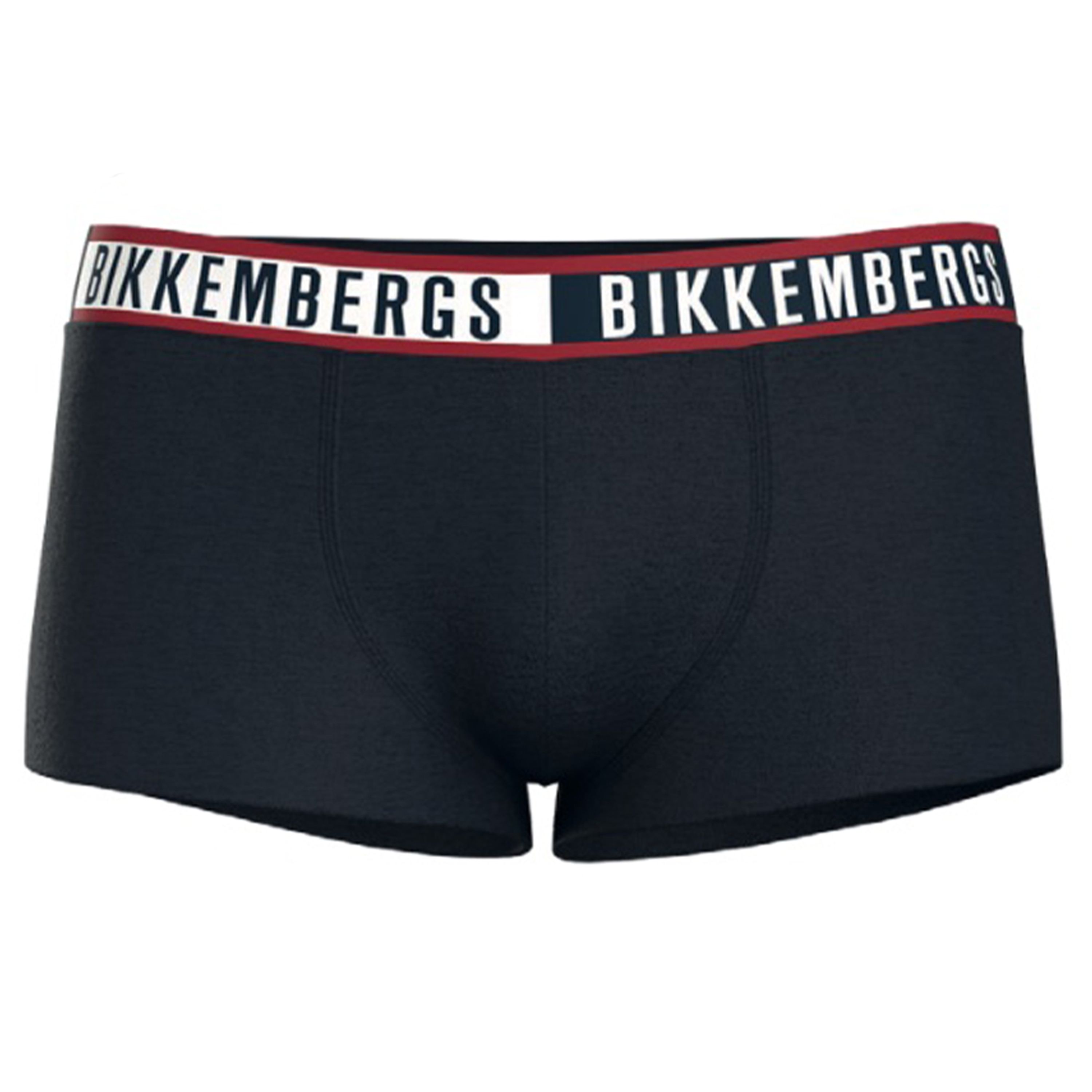 Мужские трусы боксеры темно-синие набор 3в1 Bikkembergs TWICE BKK52UTR29TR фото 3