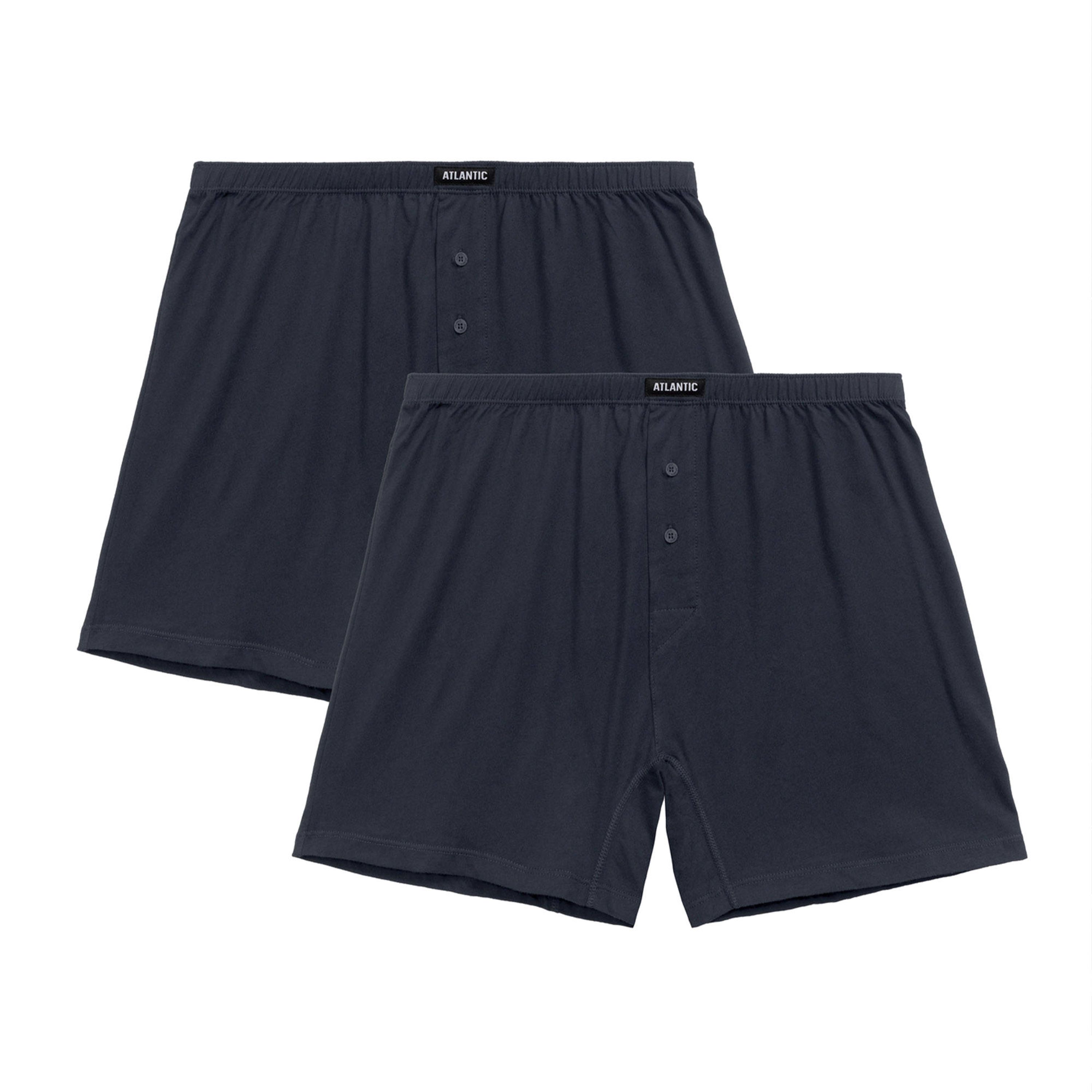 Мужские трусы-шорты графитовые набор 2в1 ATLANTIC Basic Man 2BMB-003 фото 1