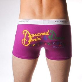 Фото Мужские трусы боксеры фиолетовые DSQUARED Melody BOXER PURPLE