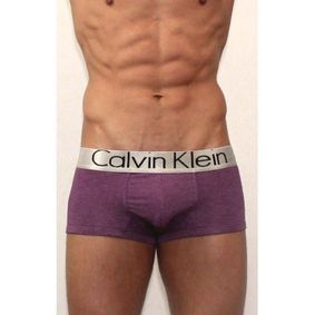 Фото Мужские трусы боксеры светло-фиолетовые Calvin Klein Steel Trunks