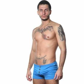 Фото Мужские трусы-шорты голубые Aussiebum Freedom Shorts Blue