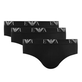 Фото Мужские трусы брифы набор из 3 штук (черный) Emporio Armani 111734_CC715 21320