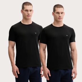 Фото Набор мужских футболок 2в1 черные Emporio Armani EM000391_AF14132