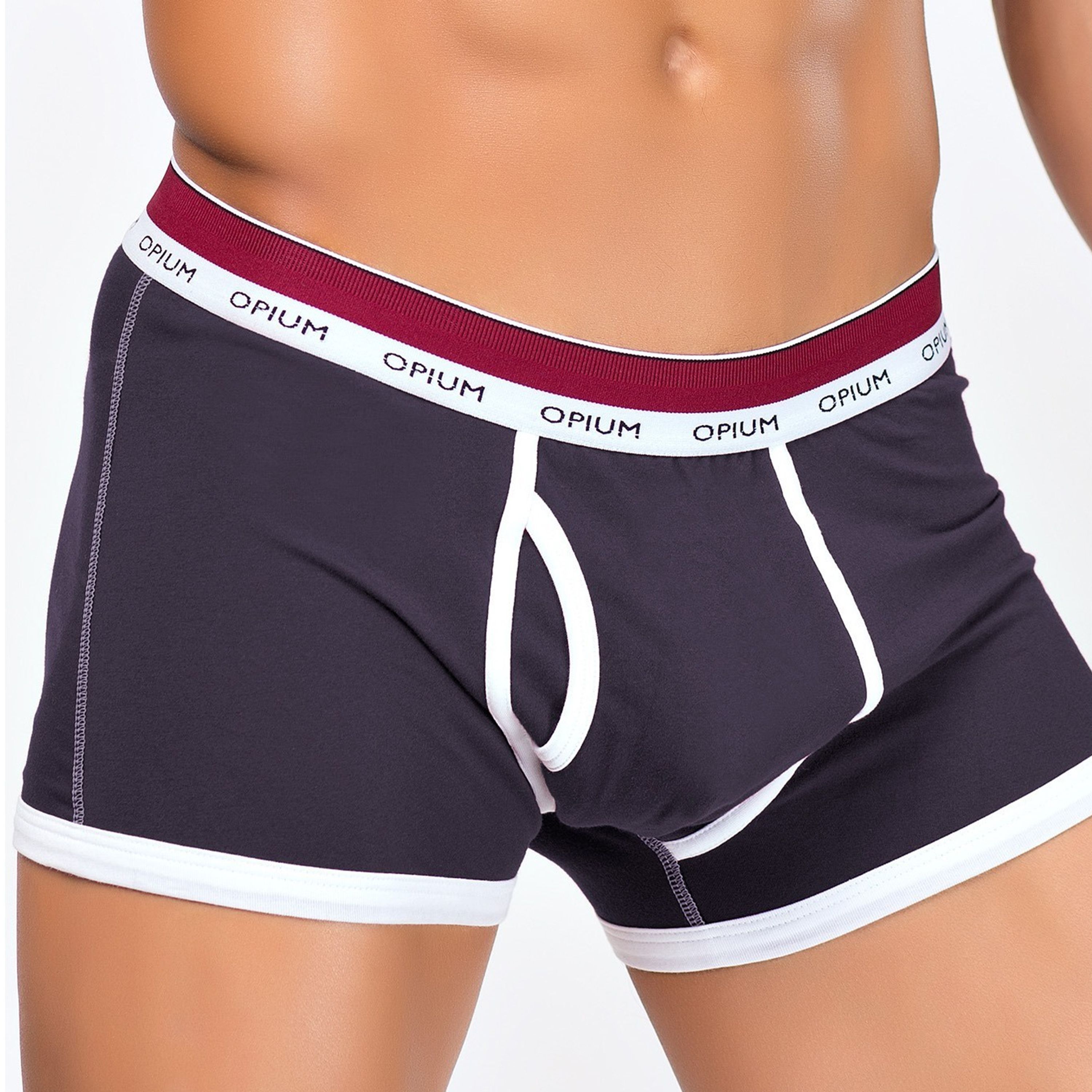 Мужские трусы боксеры темно-серые Opium Brief R-114 фото 1