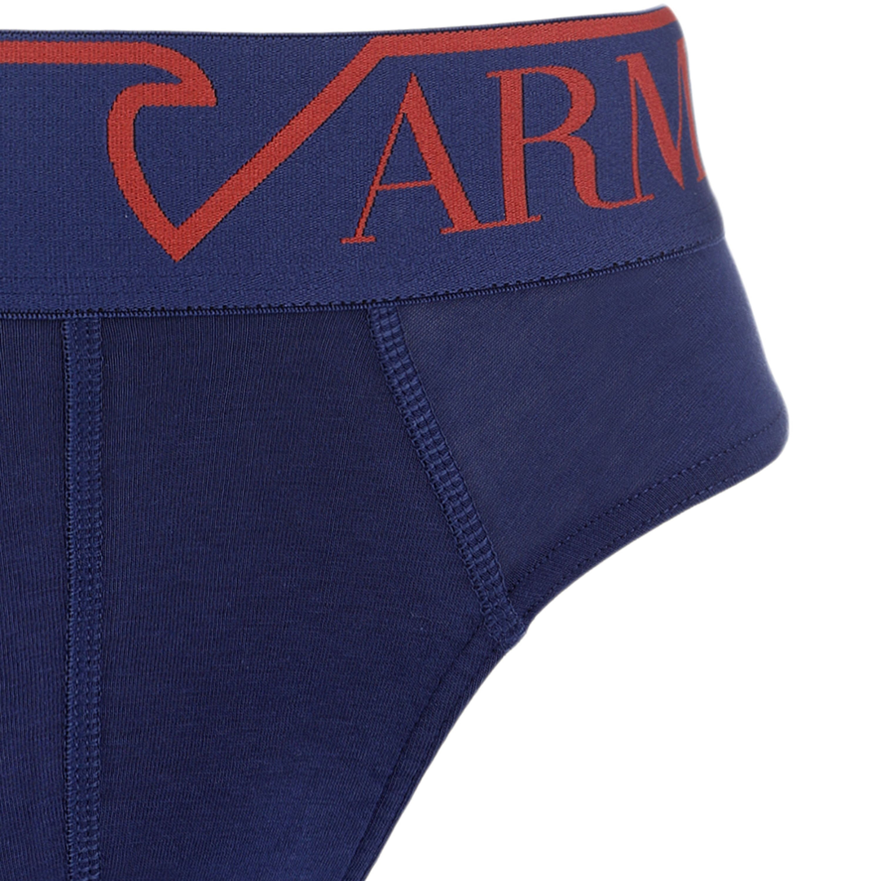 Мужские трусы брифы синие Emporio Armani 110814_4F516 31334 фото 3