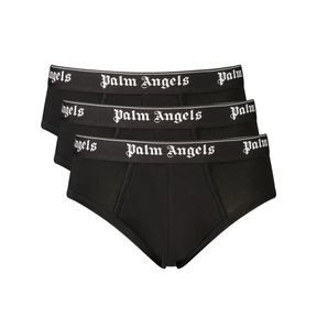 Фото Набор мужских трусов брифов 3в1 черные PALM ANGELS PLA1UMWSP04TR	