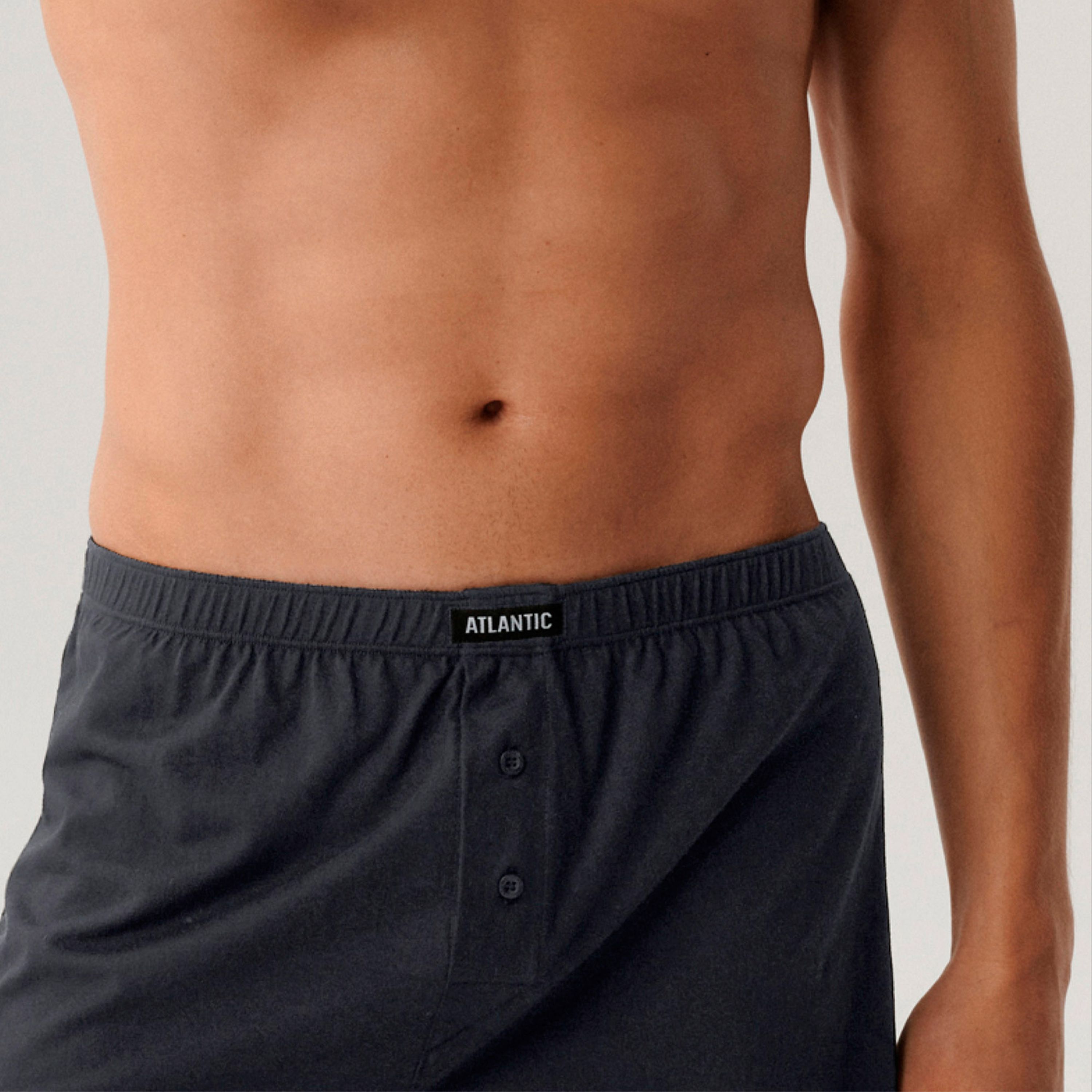 Мужские трусы-шорты графитовые набор 2в1 ATLANTIC Basic Man 2BMB-003 фото 4