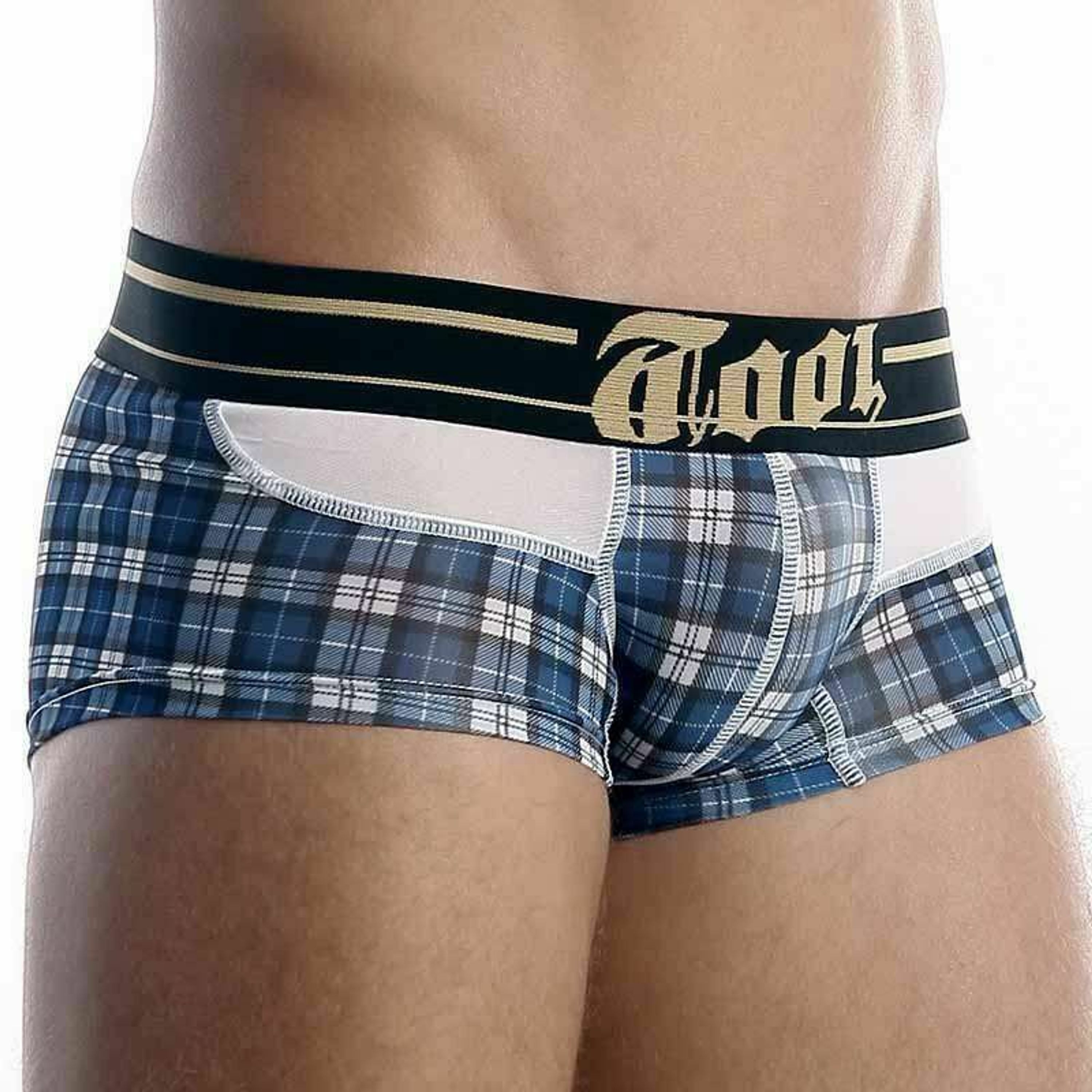Мужские трусы хипсы TOOT Check Boxer Blue TT00018 фото 2