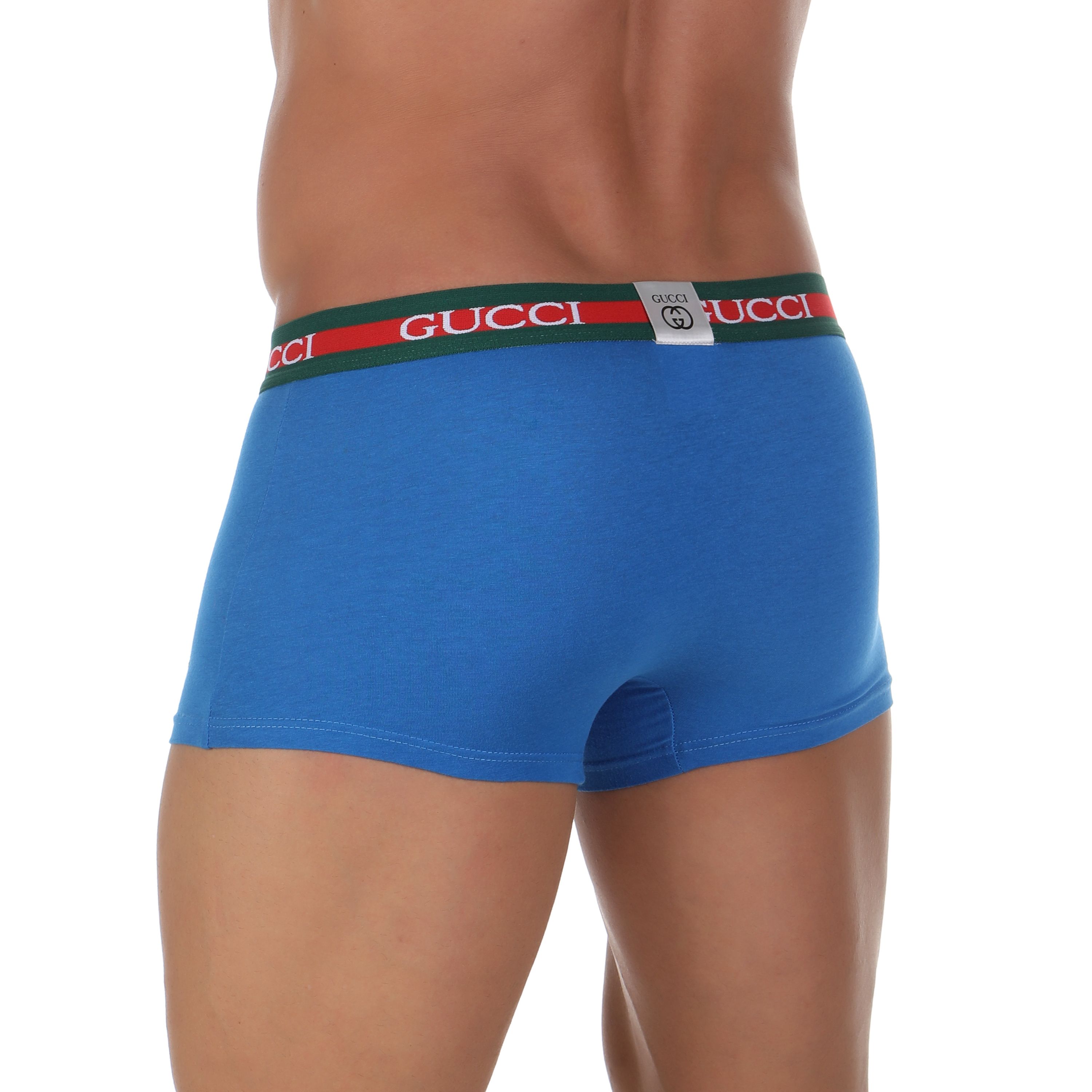 Мужские трусы боксеры синие Gucci Hip Boxer фото 2