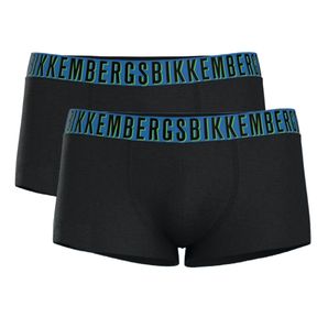 Фото Мужские трусы боксеры темно-серые набор 2в1 Bikkembergs OMBRE BKK52UTR28BI