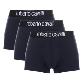 Фото Набор мужских трусов боксеров 3в1 темно-синие ROBERTO CAVALLI RC1UTR01TR