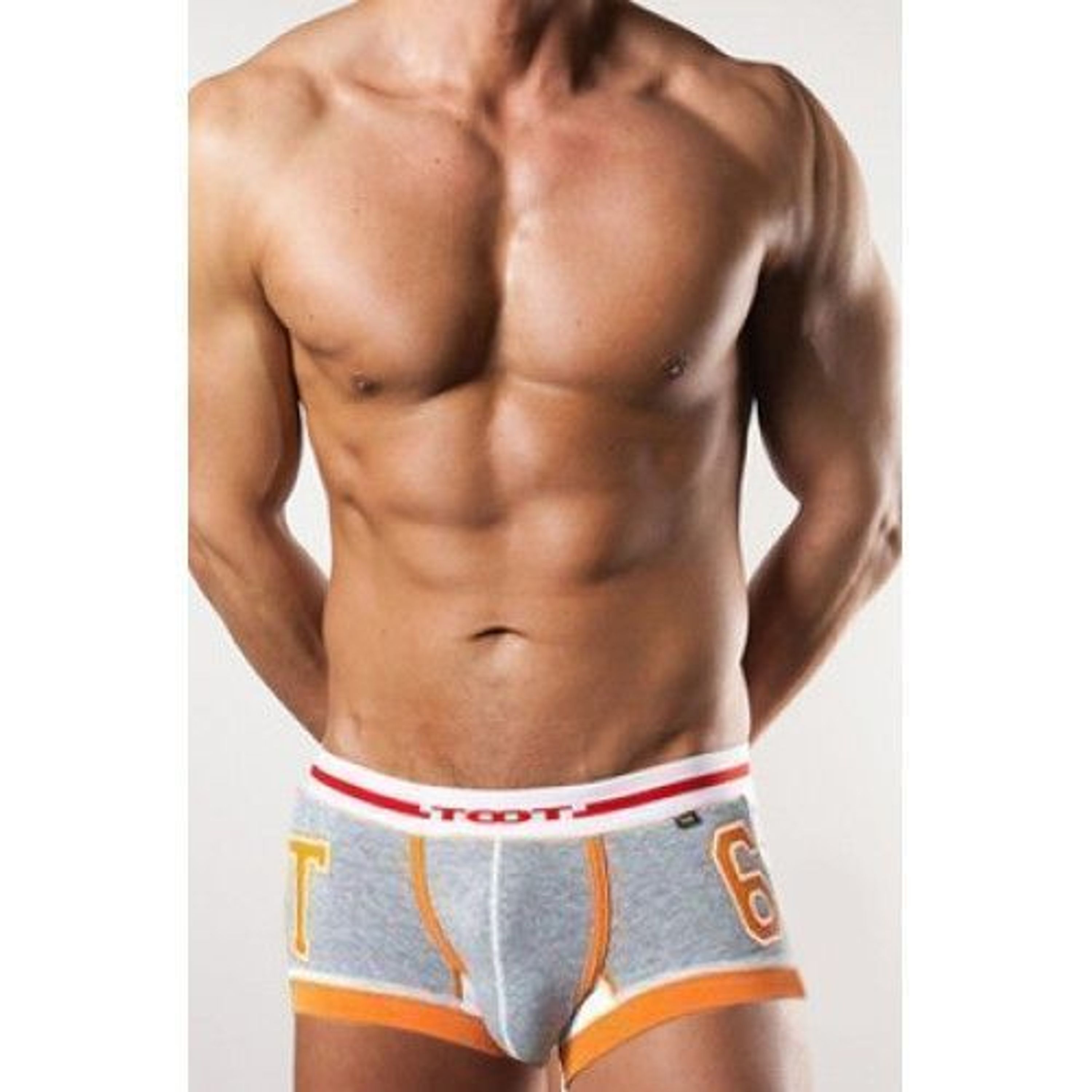 Мужские трусы хипсы TOOT Gran Pix Boxer Grey & Orange TT00004 фото 1