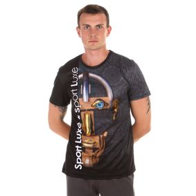 Фото Мужская футболка темно-серая с принтом Sesmik by Vlad Sedov VS001/VS0034