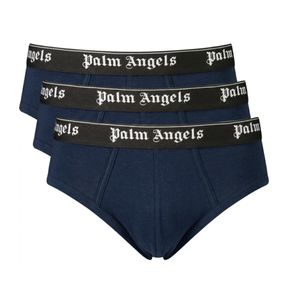 Фото Набор мужских трусов брифов 3в1 синие PALM ANGELS PLA1UMWSP04TR