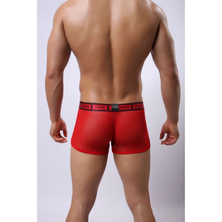 Мужские трусы боксеры красные Cockcon Trunks Red 826  фото 2