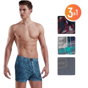 Фото Набор мужских трусов боксеров 3в1 (разных цветов) Doreanse 1512