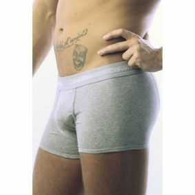 Фото Мужские трусы боксеры серые с серой резинкой Calvin Klein 365 Grey Trunks