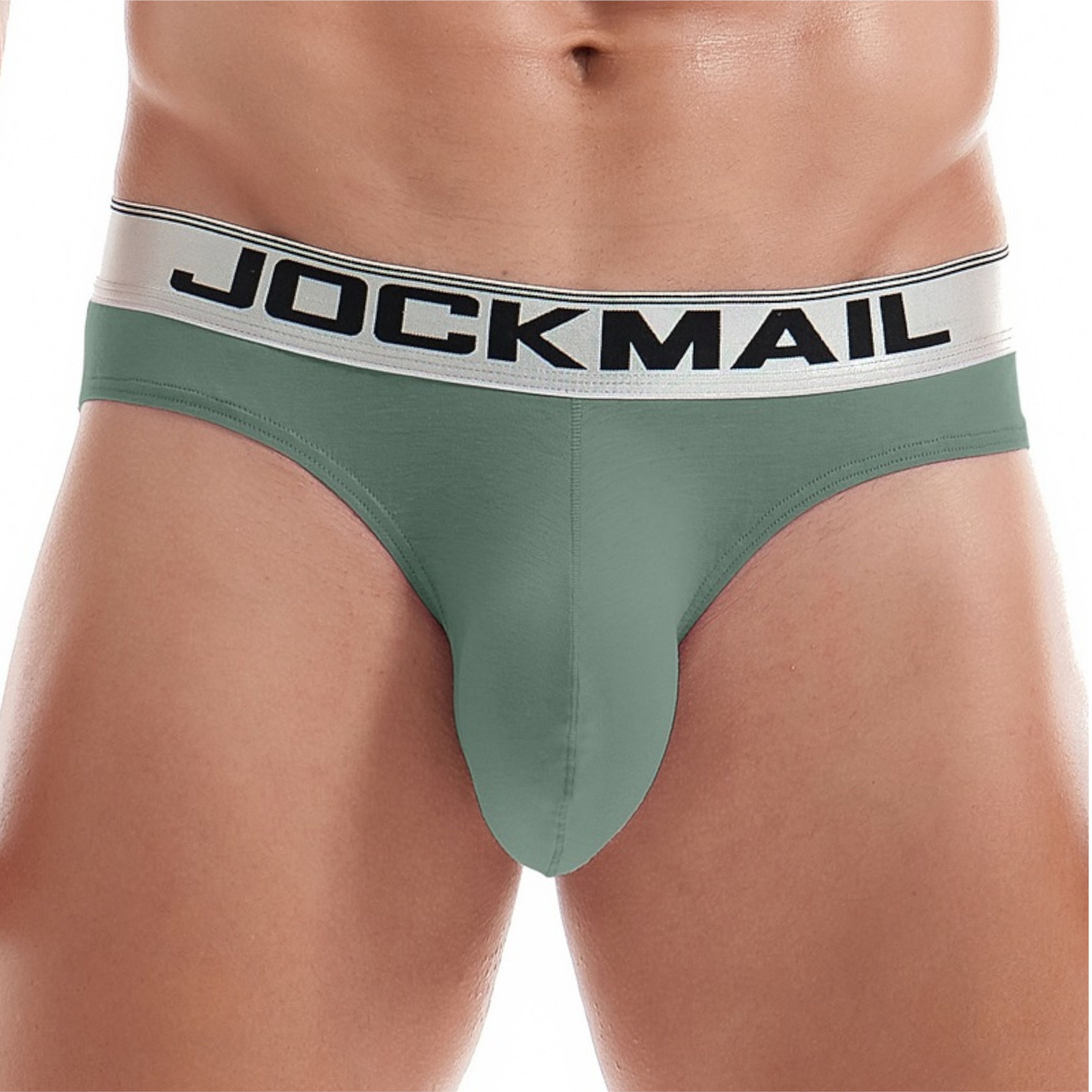Мужские трусы брифы зеленые JOCKMAIL JM2029-19 фото 2
