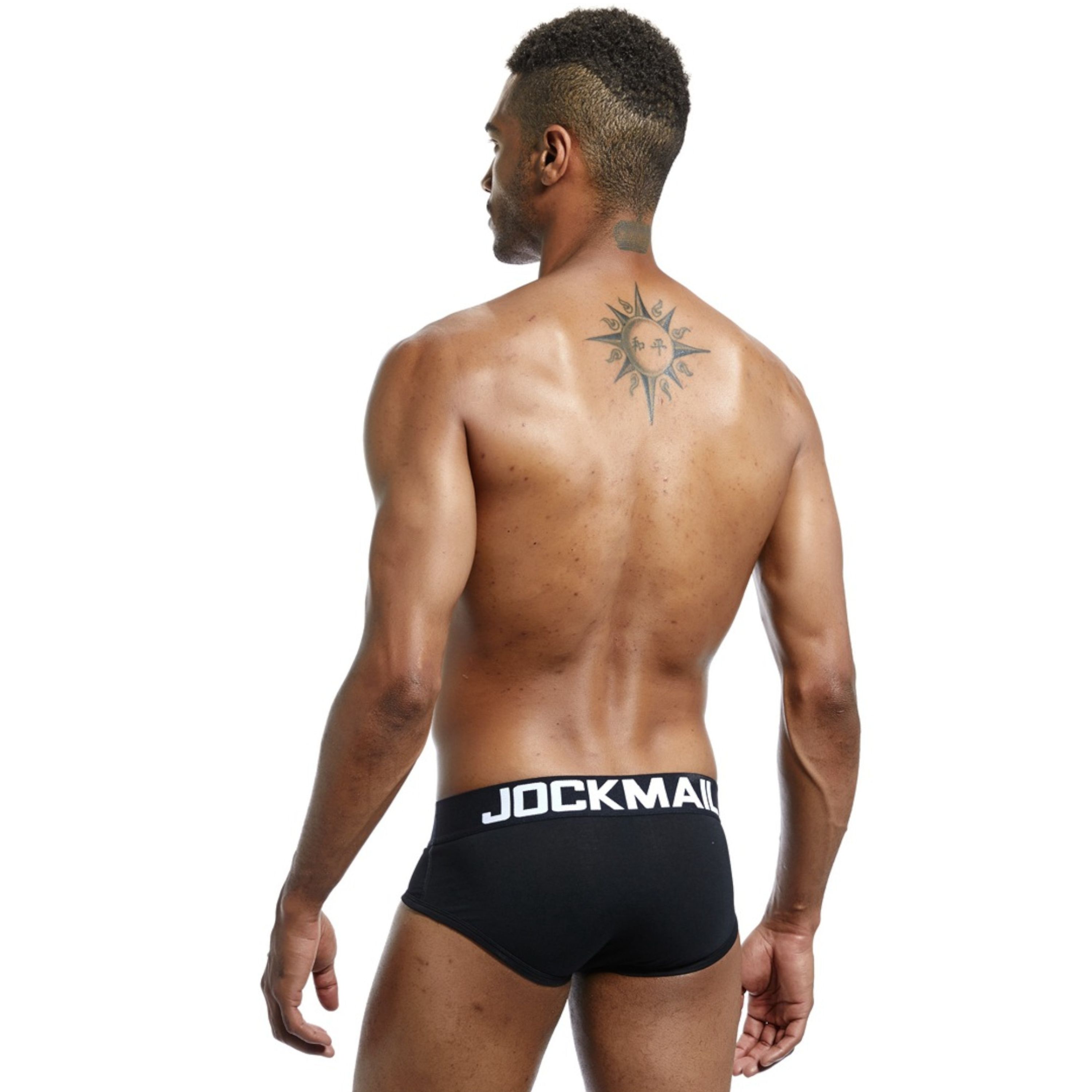 Мужские трусы брифы черные JOCKMAIL JM2023-2 фото 2
