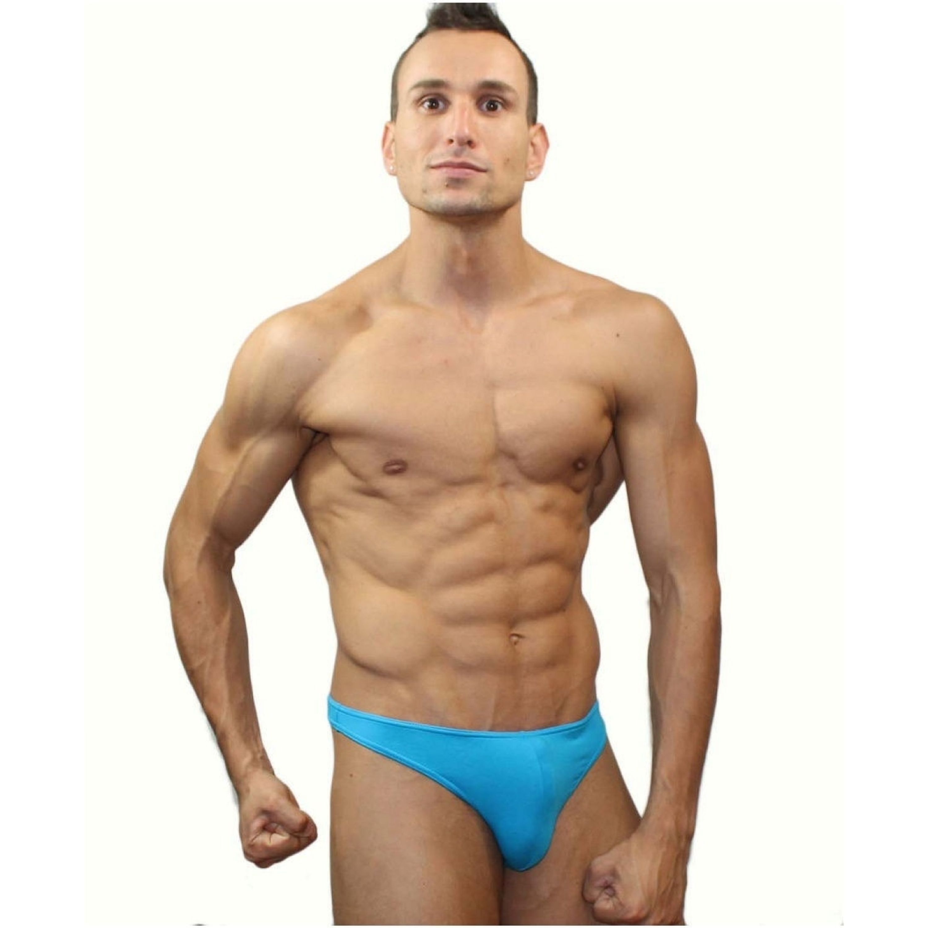Мужские трусы стринги бирюзовые Romeo Rossi Dream String RR1005-10 фото 1