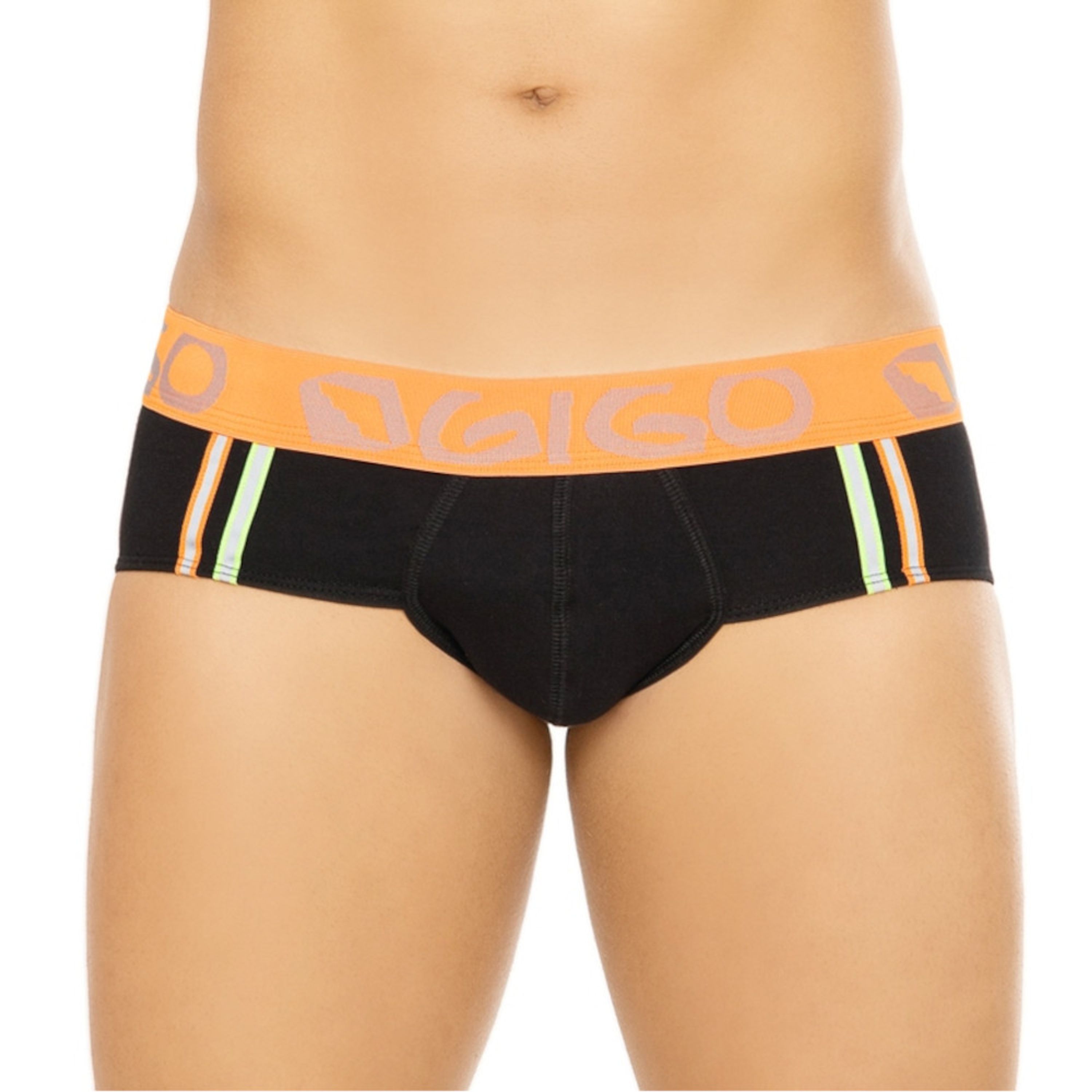 Мужские трусы брифы черные Gigo Reflective Black фото 1
