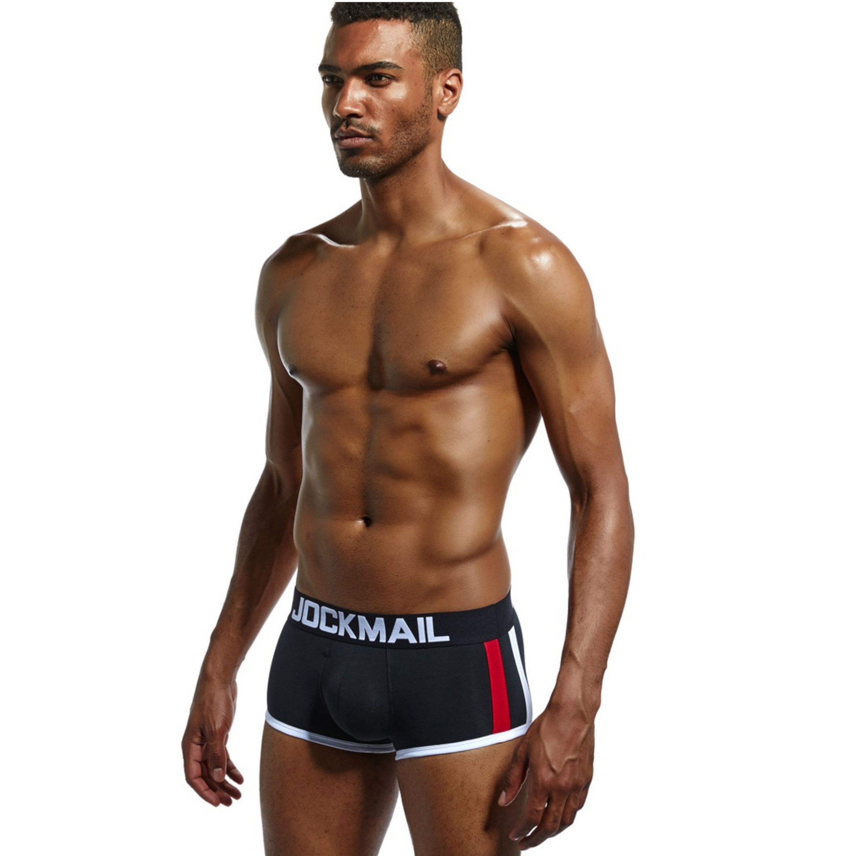 Мужские трусы боксеры черные с push up JOCKMAIL JM6030-2 фото 3