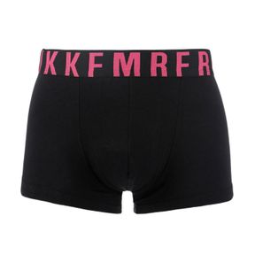 Фото Мужские трусы хипсы черные с розовыми буквами Bikkembergs MIX COLOR FLUO BKK1UTR16SI