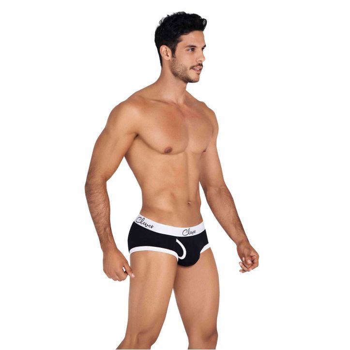 Мужские трусы брифы черные Clever GOALS PIPING BRIEF 041711 фото 2