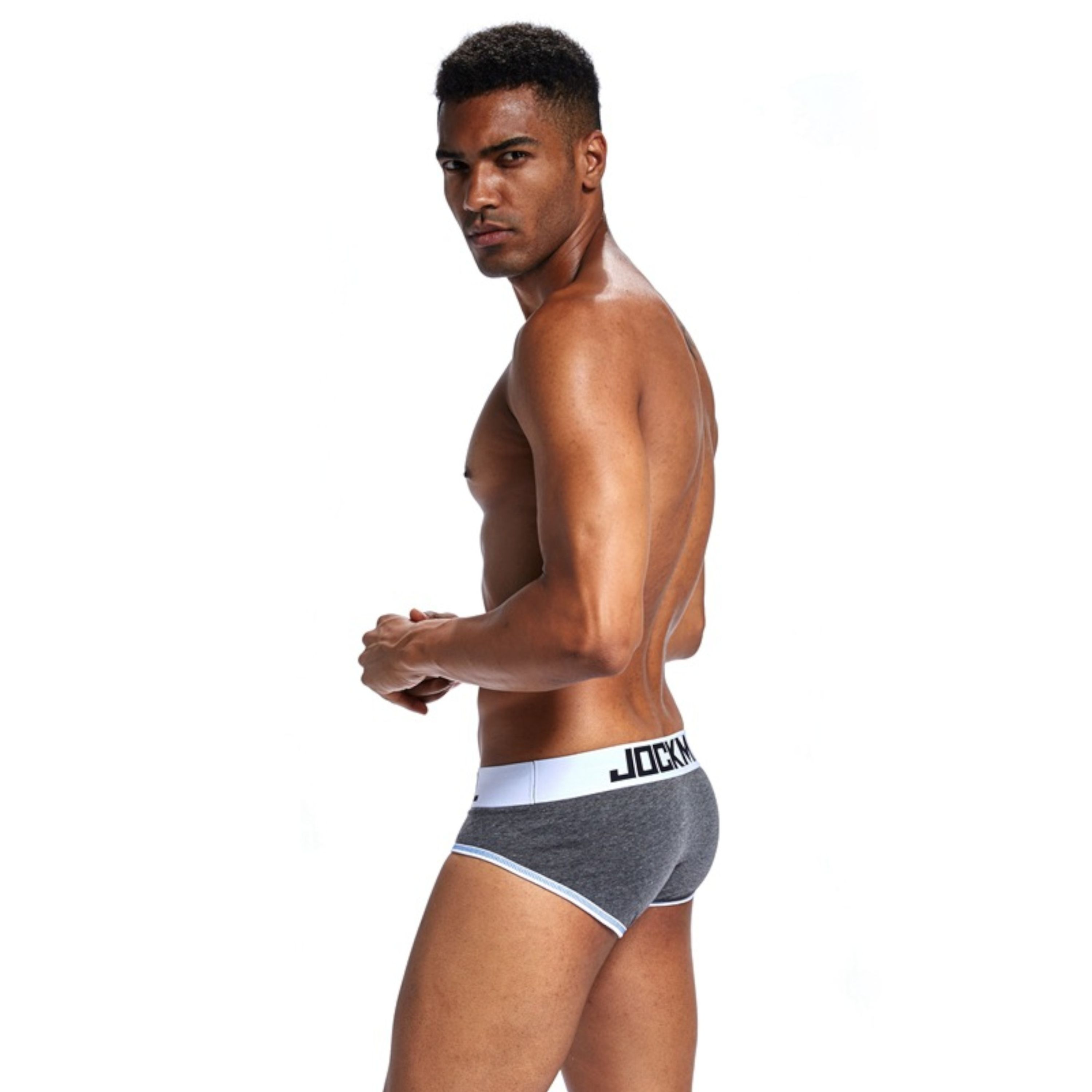 Мужские трусы брифы серые JOCKMAIL JM2059-3 фото 2