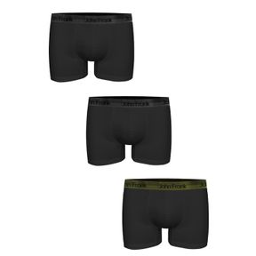Фото Набор мужских трусов боксеров 3в1 черные JOHN FRANK JF3BPB03