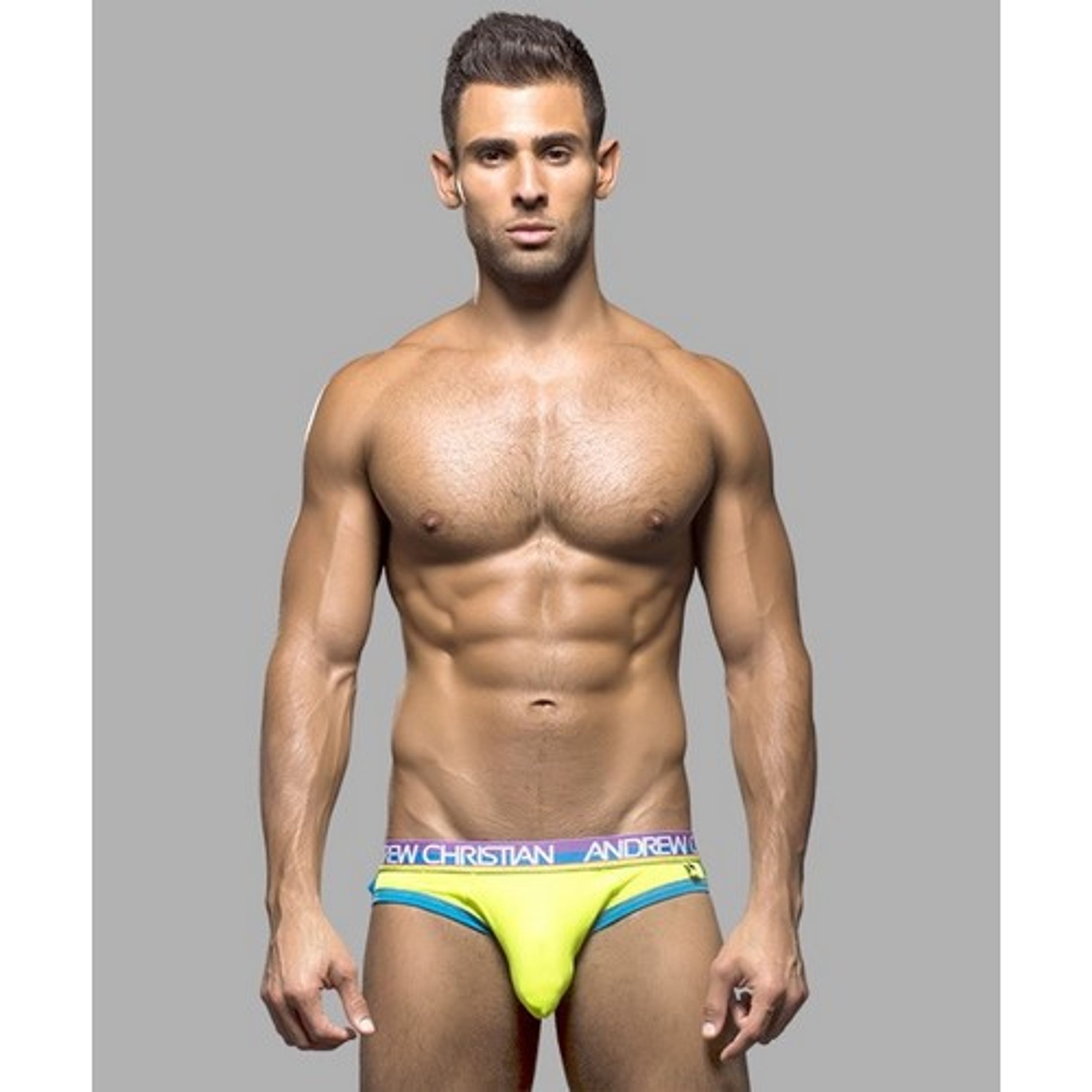 Мужские трусы джоки салатовые Andrew Christian jOck  AC9706 фото 3