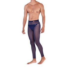 Фото Мужские легинсы темно-синие полупрозрачные сетчатые Pikante MANHOOD LONG JOHNS 033608