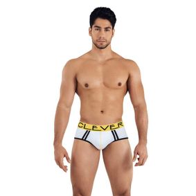 Фото Мужские брифы белые сетчатые Clever BRASILEA PIPING BRIEF 034901